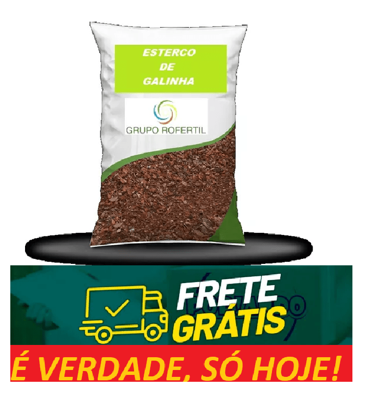 Esterco De Galinha - Adubo Orgânico - Jardinagem - 10kg