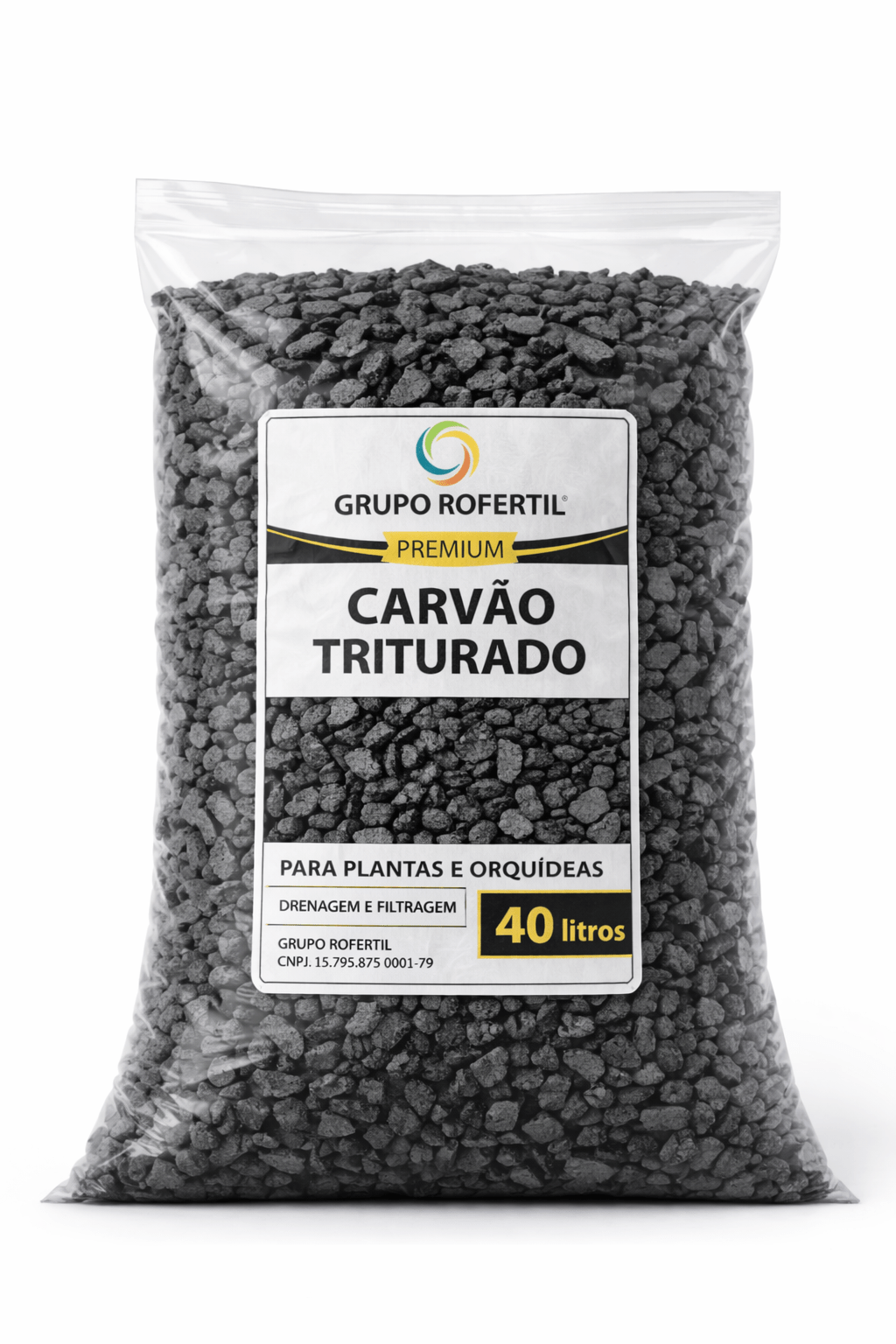 Carvão Triturado 40 Litros Para Plantas e Orquídeas – Drenagem e Filtragem + Frete Grátis