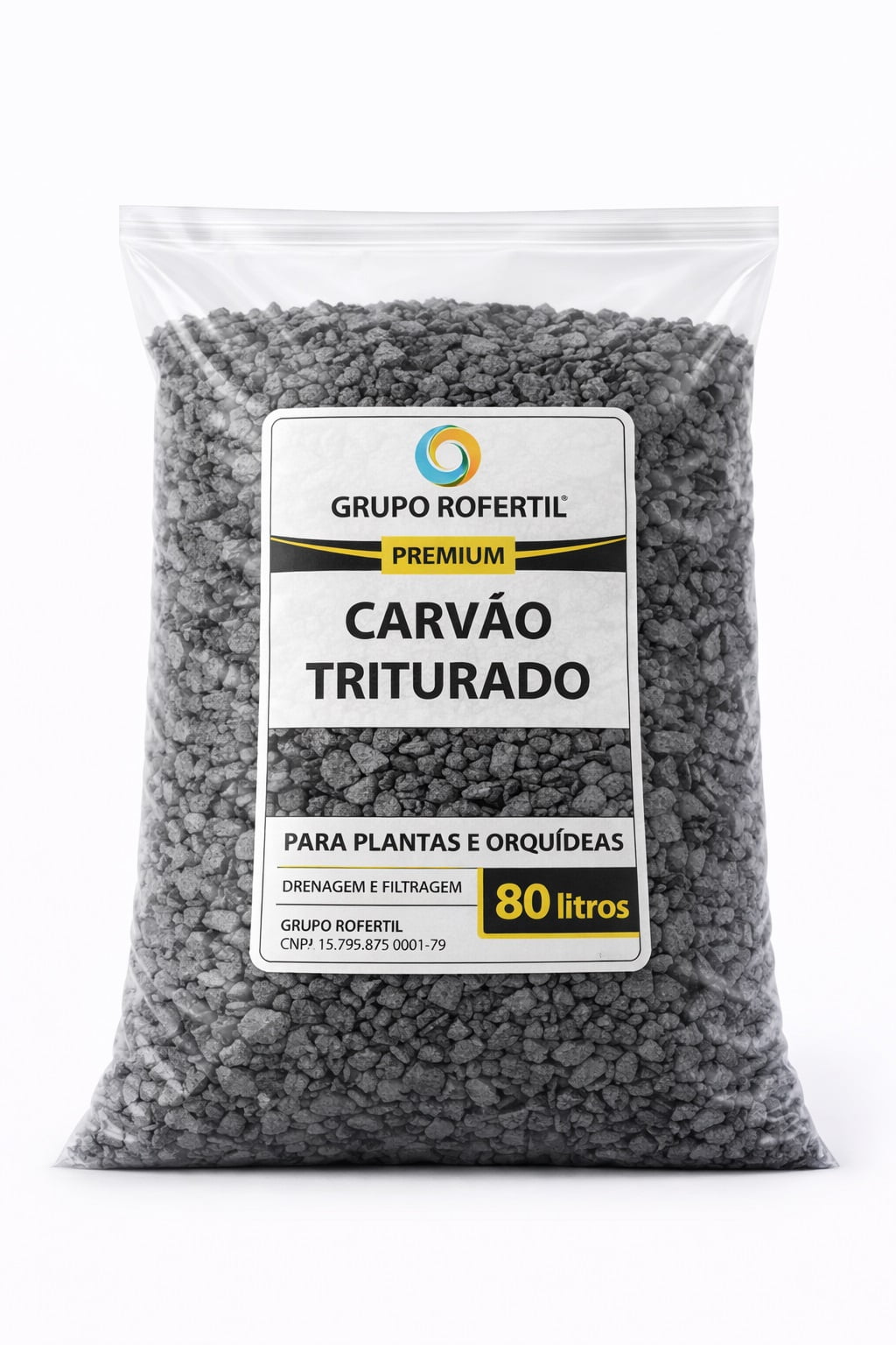 Carvão Triturado 80 Litros Para Plantas e Orquídeas – Drenagem e Filtragem + Frete Grátis