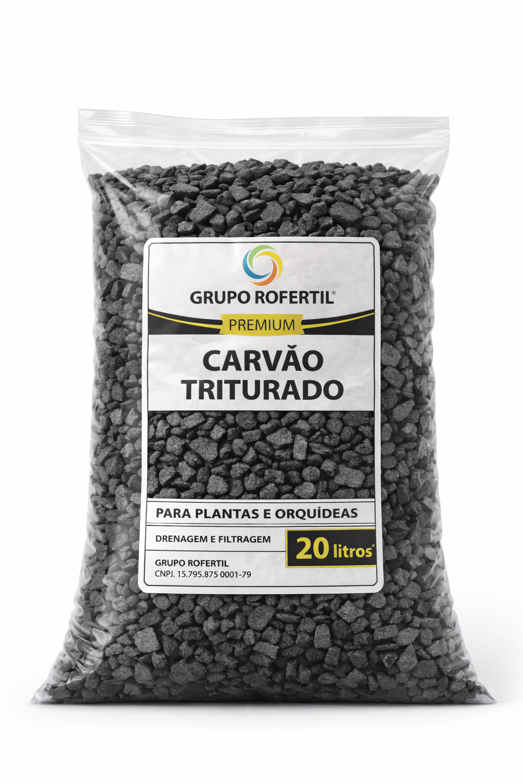 Carvão Triturado 20 Litros Para Plantas e Orquídeas – Drenagem e Filtragem + Frete Grátis