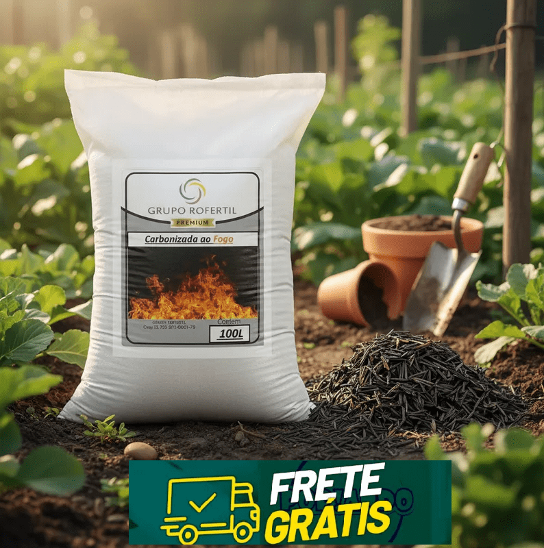Casca de Arroz Carbonizada Original Frete Gratis 100 Litros