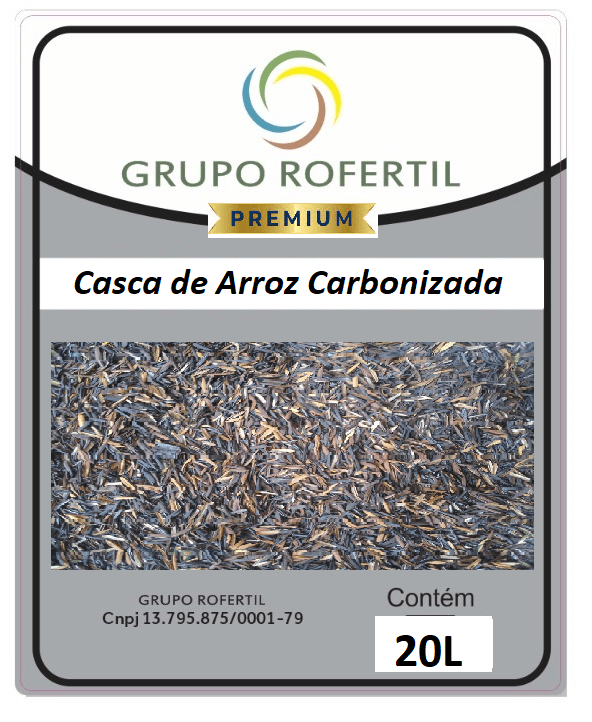 Casca de Arroz Carbonizada 10 Litros Grupo Rofertil