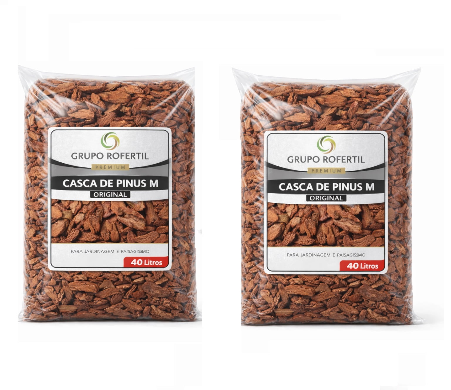 Casca de Pinus Polida Média 80 Litros para Jardim – Proteção do Solo e Acabamento Decorativo com Frete Grátis