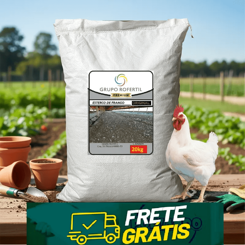 Esterco De Galinha - Adubo Orgânico - Jardinagem - 20kg