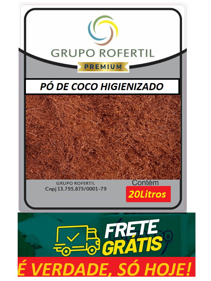 Pó de Coco Higienizado Original Frete Gratis 20 Litros