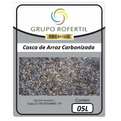  Oferta Relampago Casca de Arroz Carbonizada 05 Litros  - 