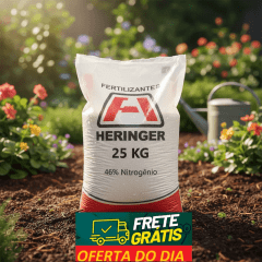 Adubo Fertilizante Ureia 46.00.00 Heringer 25kg Npk Original Lacrado Adubo Fertilizante Ureia 46.00.00 Heringer 25kg Npk Original Lacrado