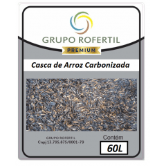  Oferta Relampago Casca de Arroz Carbonizada 60 Litros 