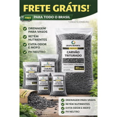Carvão Triturado 80 Litros Para Plantas e Orquídeas – Drenagem e Filtragem + Frete Grátis