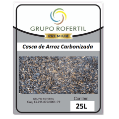  Oferta Relampago Casca de Arroz Carbonizada 25 Litros  