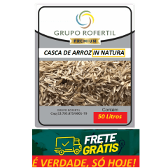 Casca de Arroz Natural 50 Litros