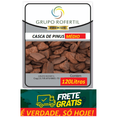 Casca de Pinus Polida Higienizado Original Frete Grátis 120 Litros