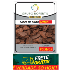 Casca de Pinus Polida Higienizado Original Frete Grátis 20 Litros