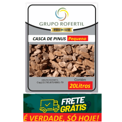 Casca de Pinus Pequena Polida Higienizado Original Frete Grátis 20 Litros