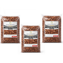 Casca de Pinus Polida Média 120 Litros para Jardim – Máximo Rendimento e Acabamento Decorativo com Frete Grátis