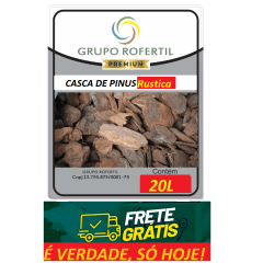 Casca de Pinus Rustica Higienizado Original Frete Grátis 20 Litros