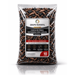 Casca de Pinus Triturada com Carvão 10 Litros para Jardim – Melhor Drenagem e Proteção do Solo com Frete Grátis Casca de Pinus Triturada com Carvão 10 Litros para Jardim – Melhor Drenagem e Proteção do Solo com Frete Grátis