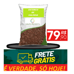 Esterco De Galinha - Adubo Orgânico - Jardinagem - 30kg