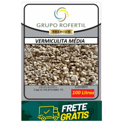Vermiculita Média Original Grupo Rofertil 100 Litros Excelente