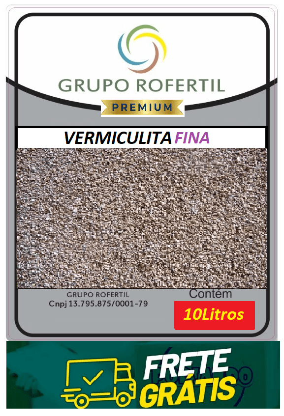 Vermiculita Fina Higienizado Original Frete Grátis 10 Litros