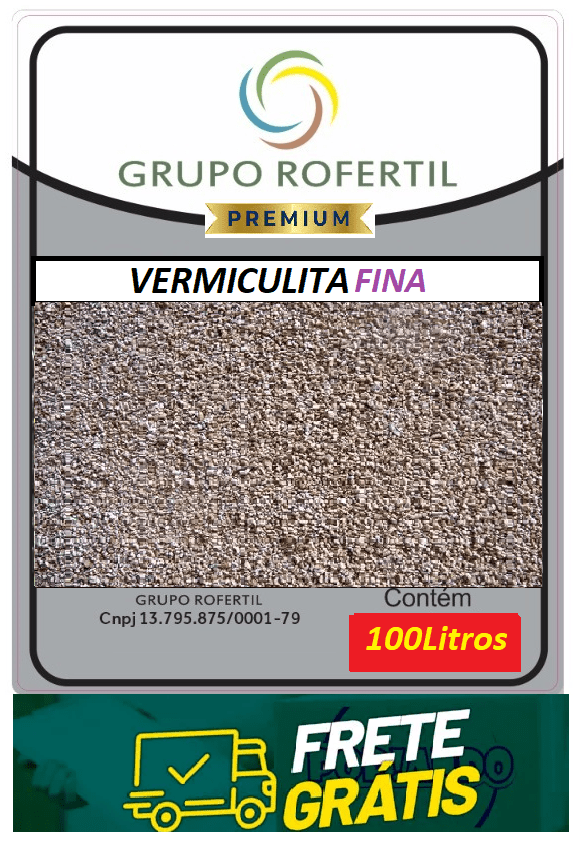 Vermiculita Fina Higienizado Original Frete Grátis 100 Litros